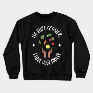 I Love Vegetables T-shirt Design Crewneck Sweatshirt